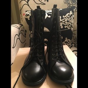 BCBGeneration Leather Combat Boots